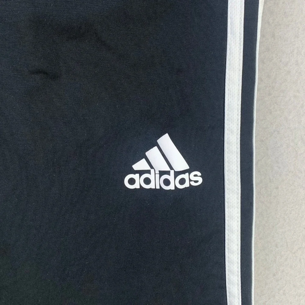 adidas Track Pants Mens XL Black Classic 3-Stripe Athletic Sweatpants‎ Jersey